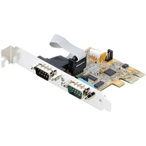 Serial Card StarTech.com 2-Port PCI Express Dual RS232 DB9 Windows Linux