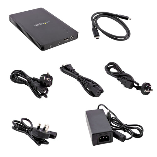 StarTech.com M2E4BTB3 4 Bay Thunderbolt 3 NVMe Enclosure - 40Gbps Storage Solution