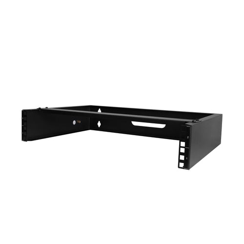 StarTech.com 2U Wall Mount Network Rack - 14in Deep Low Profile Bracket - Black