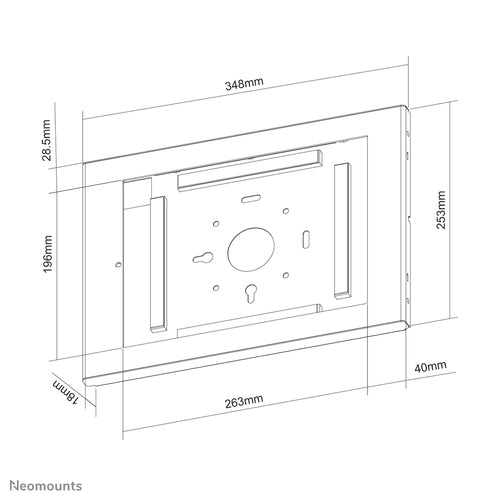 Neomounts WL15-660WH1 tablet security enclosure