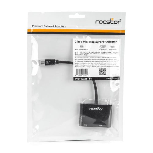 Rocstor Y10A261-B1 USB graphics adapter