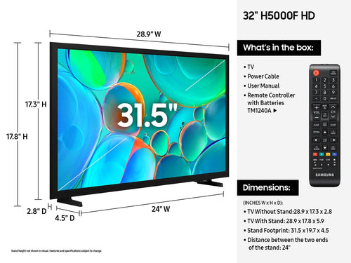 32 Zoll Samsung HD Smart TV 1366x768 WLAN-Konnektivität