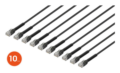Intellinet Cat6 Netzwerkkabel 2m U/UTP RJ-45 - Schwarz - Hochgeschwindigkeits-Internetkabel
