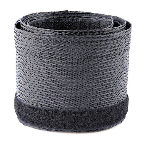 StarTech.com WKSTNCMFLX Cable Management Sleeve - 10ft Heavy Duty Polyester Mesh - Black