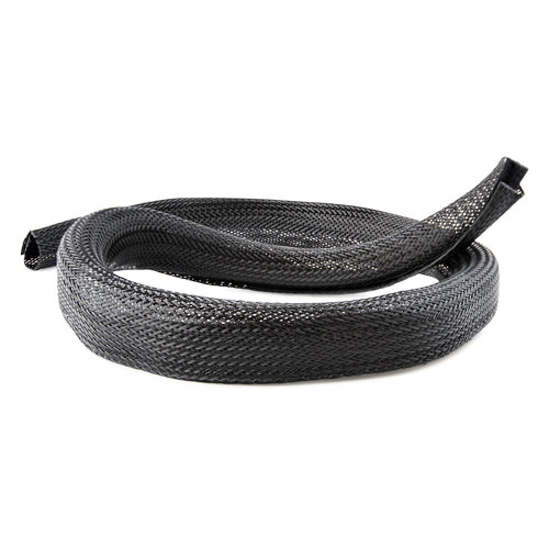 StarTech.com WKSTNCMFLX Cable Management Sleeve - 10ft Heavy Duty Polyester Mesh - Black