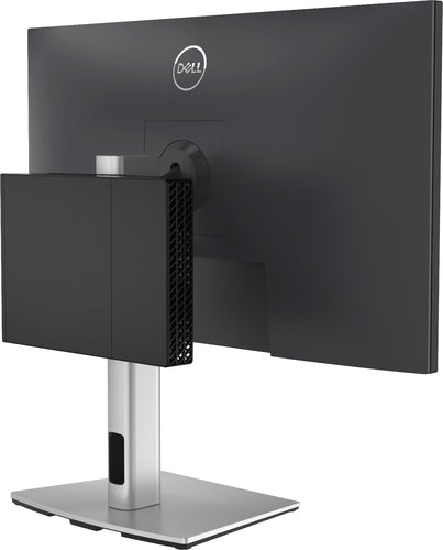 Dell Pro Micro All-in-One Stand MFS22 - Height Adjustable for 19" & 27" Displays - Silver & Black