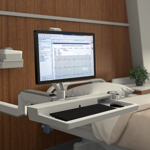 All-in-One PC Workstation Mount Ergotron 27 Inch Height Adjustable Stand