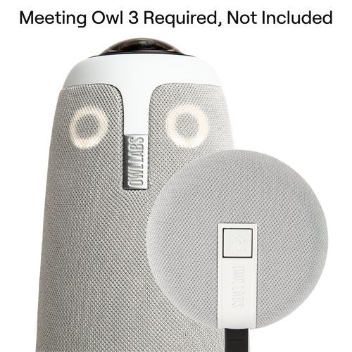 Owl Labs Expansion Mic - Conference Microphone, Wired, Cardioid - 72 dB - Grey