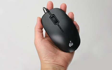 Optical USB Mouse IOGEAR GME423TAA 1000 DPI Ambidextrous Black