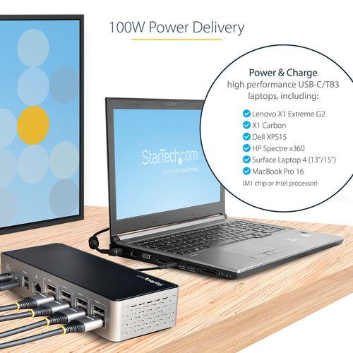 StarTech.com DK31C4DPPDUE laptop dock/port replicator