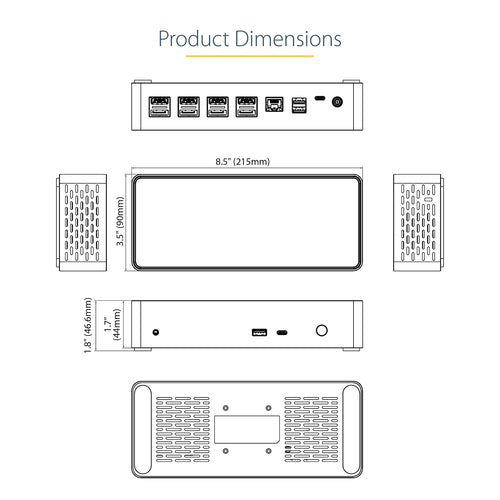 StarTech.com DK31C4DPPDUE laptop dock/port replicator
