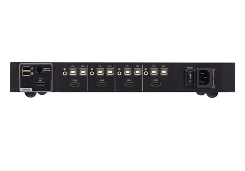4K Ultra HD KVM-Switch ATEN CS1184H4C 3840 x 2160 Pixel Schwarz