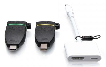 HDMI Adapter C2G Universal 4K HDMI USB-C Mini DisplayPort Lightning