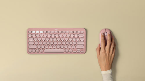 Logitech Pebble M350s Kabellose Bluetooth Maus 4000 DPI Beidhändig Rosa