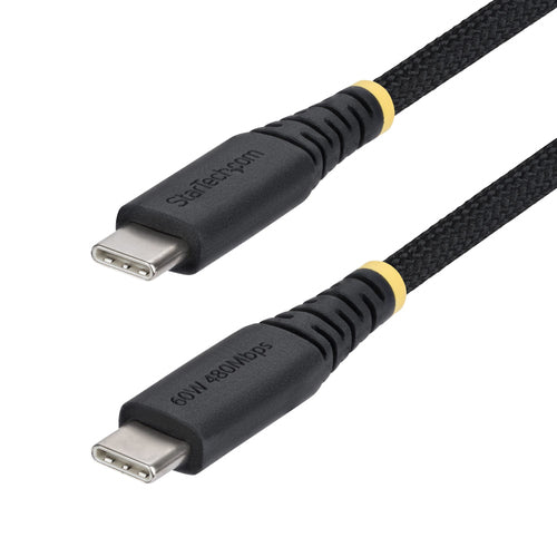1ft USB-C Charging Cable 60W Power Delivery Rugged Nylon Braided