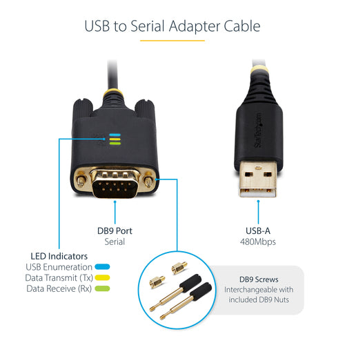 StarTech.com 1P10FFC-USB-SERIAL serial cable