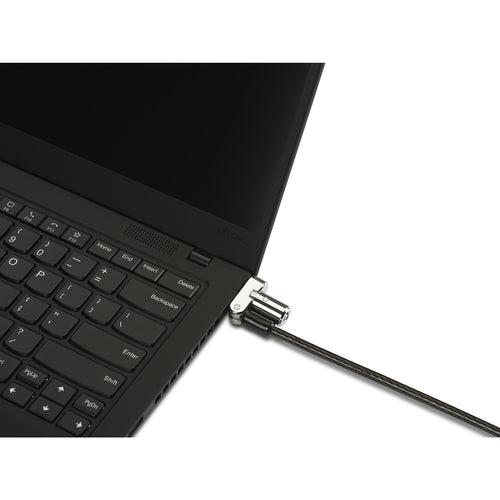 Kensington K62318WW Universelles 3-in-1 Laptop-Kabelschloss – 1,8 m Karbon & Silber
