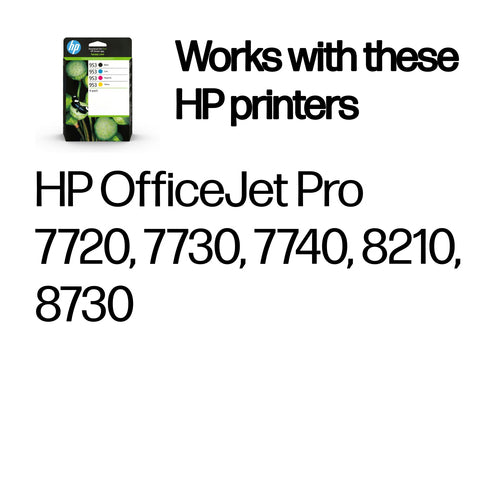 HP 953 4-Pack CMYK(4) Original Combo ink cartridge