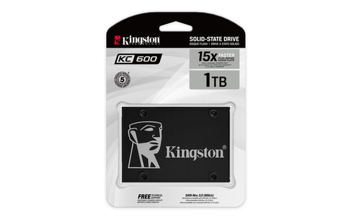 SSD Kingston KC600 1TB SATA3 550MB/s 2.5 Inch High-Speed Storage