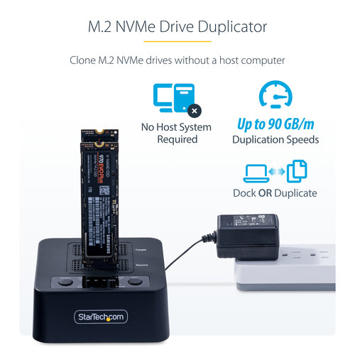M.2 NVMe Drive Duplicator 1:1 USB 3.2 Cloner 90GBpm
