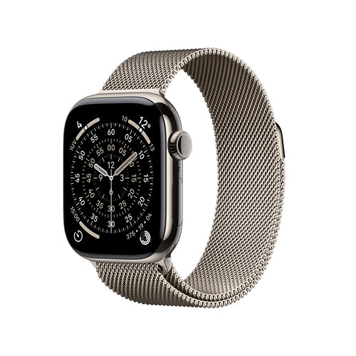 Apple Watch Series 11 GPS + Cellular 42mm Naturtitan, 64 GB OLED Touchscreen