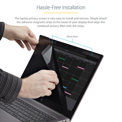 StarTech.com 15,6" Laptop Blickschutzfilter – magnetisch, entspiegelt und Blaulicht-reduzierend