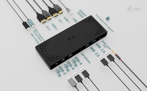 i-tec CADUA4KDOCKPDB laptop dock/port replicator
