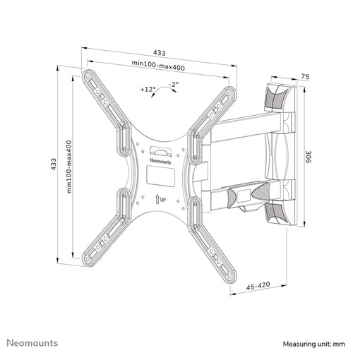 Neomounts WL40-550BL14 TV mount/stand