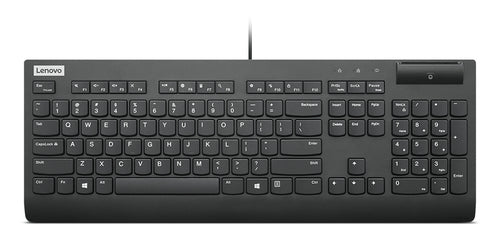 Lenovo Smartcard Kabelgebundene Tastatur II Full-Size USB Plunger Tastenschalter Schwarz