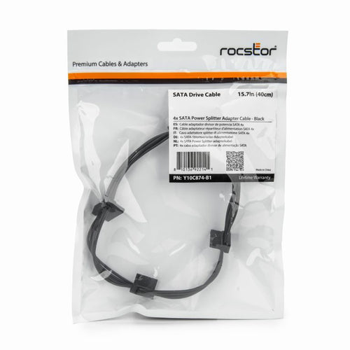 Rocstor Y10C874-B1 SATA cable