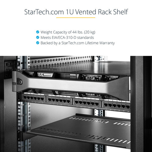 StarTech.com CABSHELFV1U-2PK rack accessory