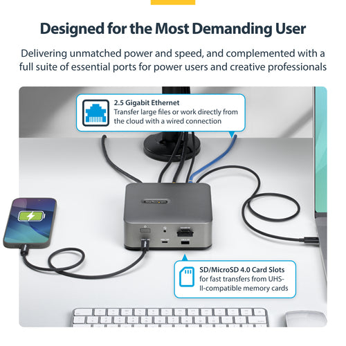 StarTech.com 215UE-TB5USB4DOCK laptop dock/port replicator