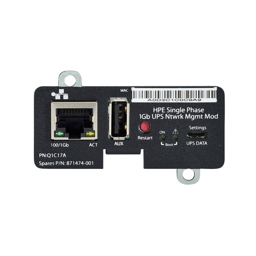 HPE Single Phase 1Gb UPS Network Management Module uninterruptible power supply (UPS)