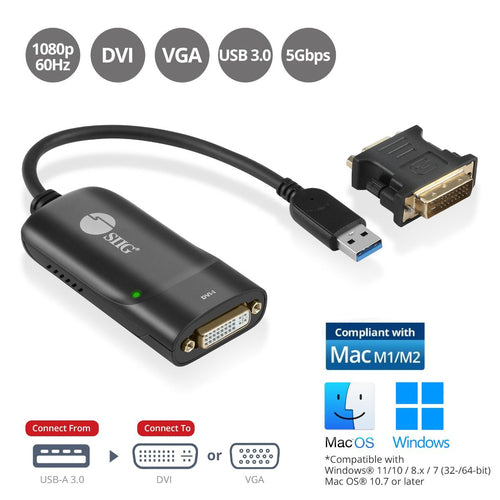 Siig JU-DV0112-S3 video cable adapter