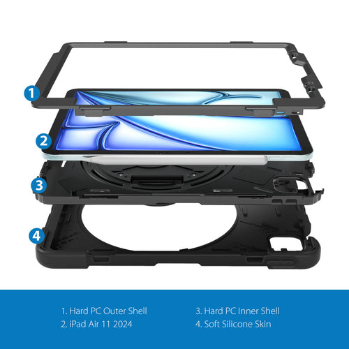 Strike CAS-STK APP IPAD AIR 11 2024 RGD HSL tablet case