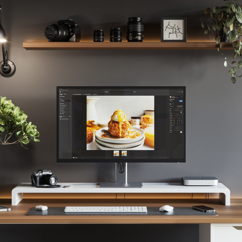 32 Inch ALOGIC 4K Ultra HD Computer Monitor 3840x2160 Aluminum Black