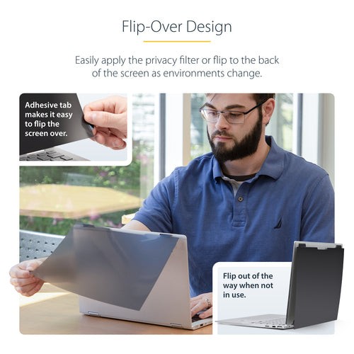 StarTech.com 14" Klappbarer Blickschutzfilter – Blendschutzfilter für Laptops