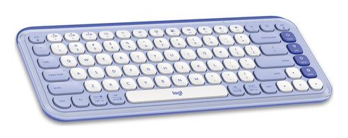 Wireless Mini Keyboard Logitech QWERTY Bluetooth Scissor Switch Lilac