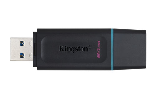 64GB Kingston DataTraveler Exodia USB 3.2 Flash-Laufwerk Schwarz Türkis