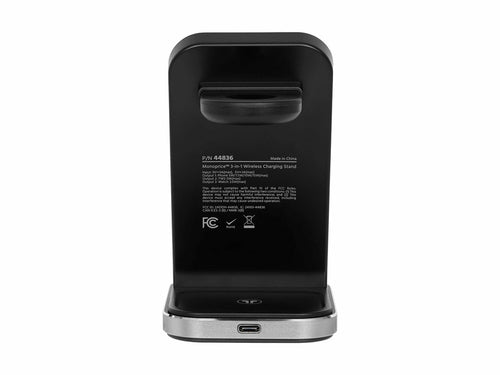 3 in 1 Wireless Charging Station for iPhone, Apple Watch, AirPods - Monoprice Quick Charge 3.0, USB, Indoor