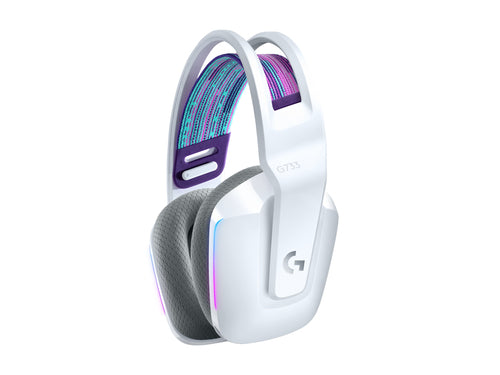 Kabelloses Gaming-Headset Logitech G G733 20-20000Hz Leichtgewicht 278g Weiß
