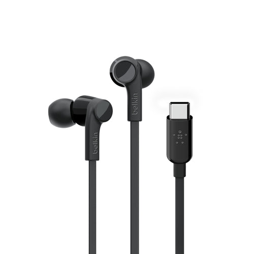 Kabelgebundene Kopfhörer Belkin ROCKSTAR Schwarz für Anrufe & Musik