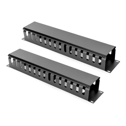 Cable Management Panel Rocstor Y10E044-B1 Plastic Steel Black 898g