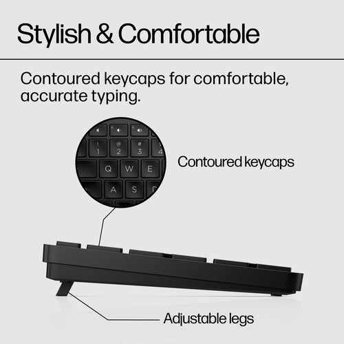 HP 450 BLK Programmable Wireless keyboard