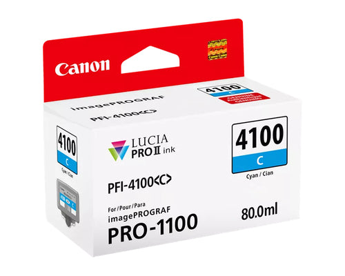 Cyan-Tintenpatrone Canon LUCIA PRO II PFI-4100 80 ml für hochwertige Drucke