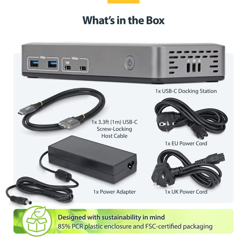 StarTech.com 199UE-USBC-DOCK laptop dock/port replicator