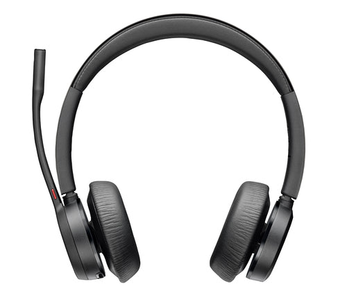 HP Poly Voyager 4320 UC Stereo USB-A Headset Bluetooth Adapter Charging Stand