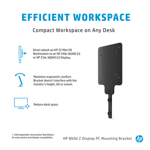 HP B600 Z Display Mounting Bracket - Lightweight & Compact PC Mount