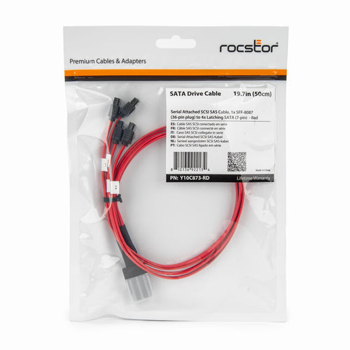 Rocstor Y10C873-RD SATA cable