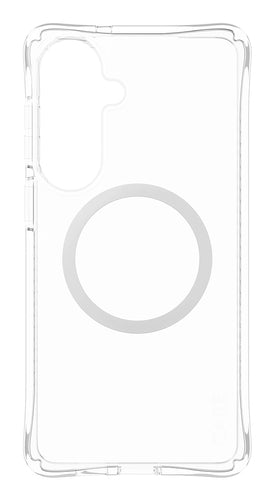 PanzerGlass CARE™ by ® Samba Case Transparent w. White Qi Samsung Galaxy S26+ mobile phone case